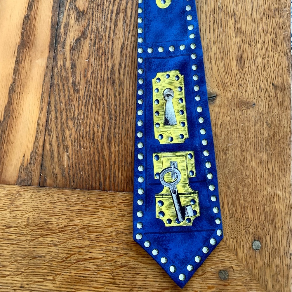 Fornasetti Silk Tie, Unique Pattern - image 1